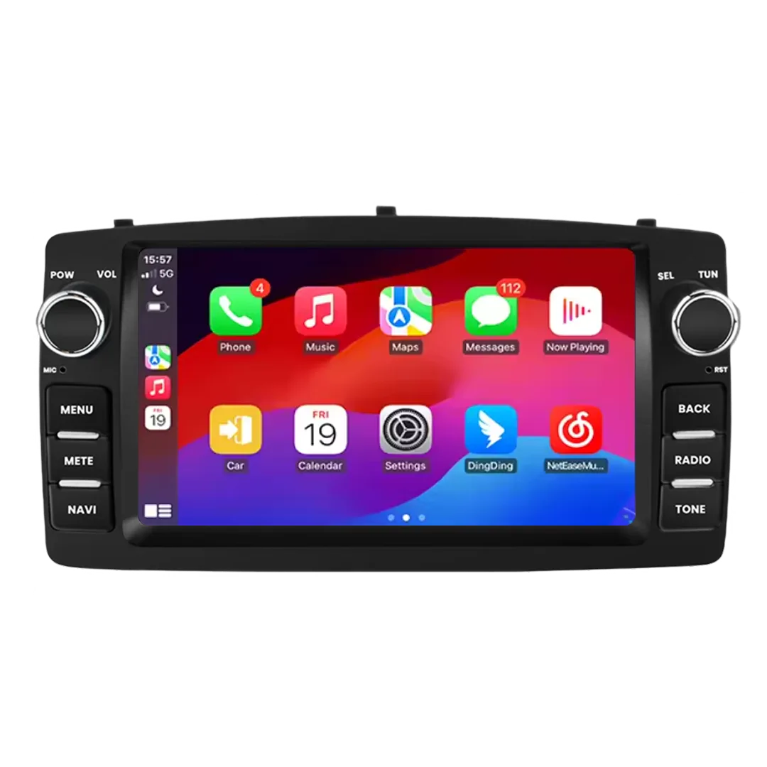 E130 2000–2006 - 7_ Bilradio m. Apple CarPlay Og Android Auto 4gb Toyota Corolla 2000-2006 Autoradio mit CarPlay & Android Auto